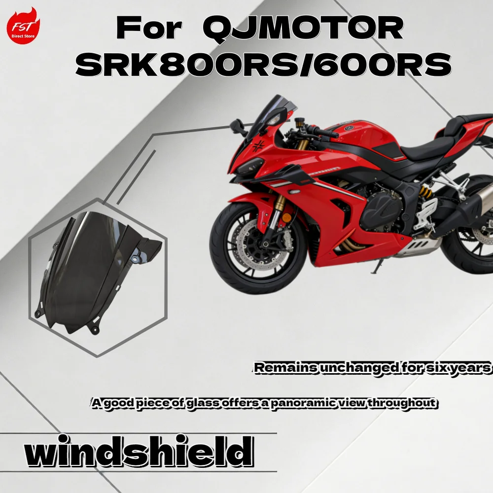 

For QJMOTOR SRK 800 800RS Racing Tall Windshield Modified Front Windscreen Motorcycle Parts
