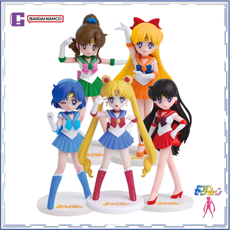 

Sailor Moon Action Figure Jupiter Mars Mercury Venus Q-version Figure Cute and playful toy gift Brand New Genuine pop