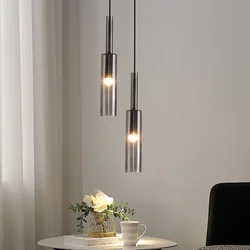 Moderne glazen hanglampen postmoderne LED kristallen kroonluchter slaapkamer nachtkastje luxe hanglamp keuken eetkamer decorlicht