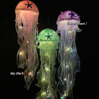 Mermaid Theme Party Decor DIY Jellyfish Lantern Under The Sea Colorful Jellyfish Little Mermaid Ocean Party Decor Baby Shower