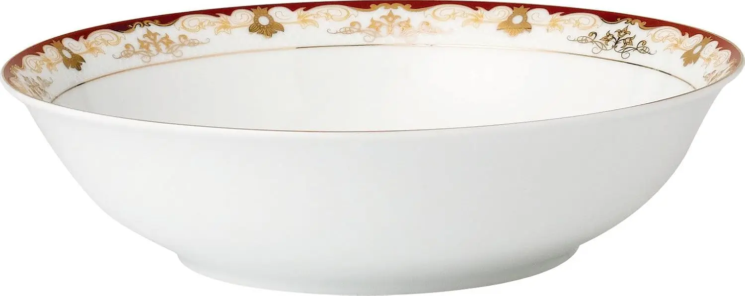 طقم أواني طعام صينية مكون من 57 قطعة "مابل" (خدمة لـ 8 أشخاص)، عنابي