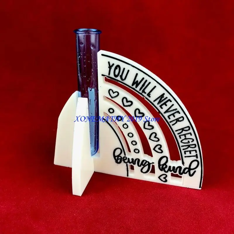 

F42F DIY Кристаллическая эпоксидная смола Плесень нерегулярная пробирная труба Ваза