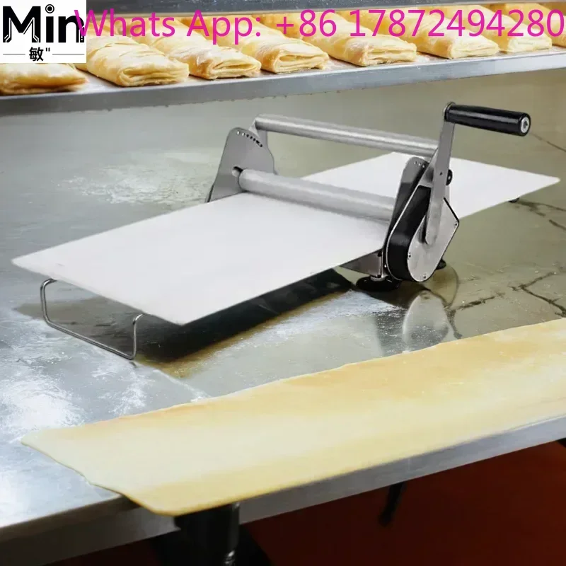 Mini Tabletop Manual Dough Sheeter for Croissant & Pastry Home Use