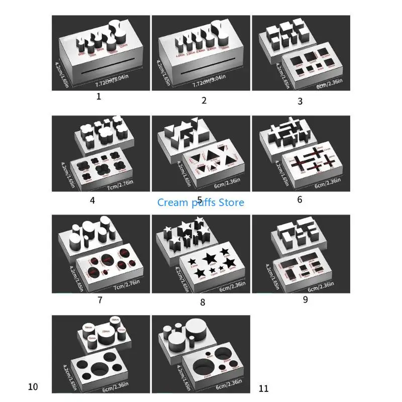 50LE Multifuntional Jewelry Forming Forming Tool Aço Cutter para jóias