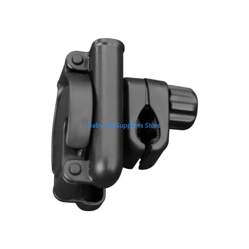 

R1WF Universal Baby Strollers Cup Holder Phone Mount 360 Rotating Adjustable Clamp for Bikes Wheelchairs Shopping Carts