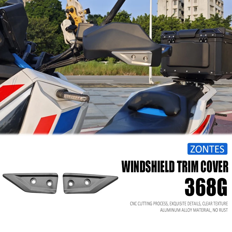 

Motorcycle For Zontes 368g 368 G Handlebar Windshield Decorative Cover Aluminum Handlebar Hand Guard Decorative Cover Decorative