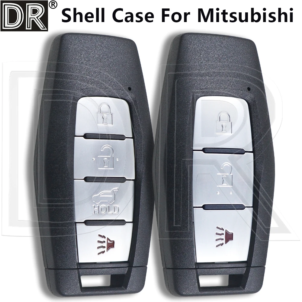 Grande custodia a conchiglia per chiave remota per auto sostitutiva con pulsanti a 3/4 per Mitsubishi Outlander 2022 2023 2024