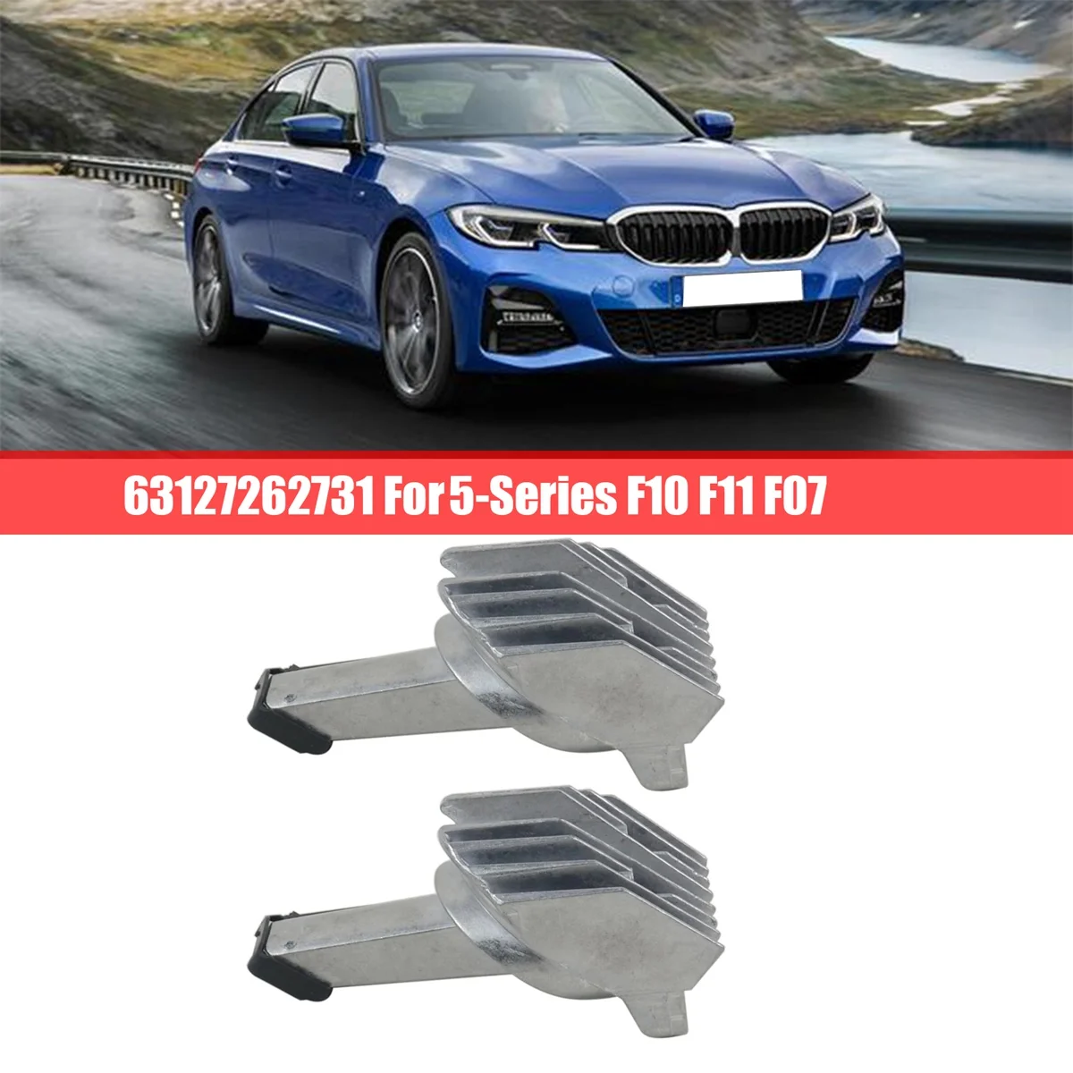 Enquêter de jour Angel Vision pour BMW Série 5, Source Tech, Lumière de sauna, Auto, F10, F11, F07, 63127262731