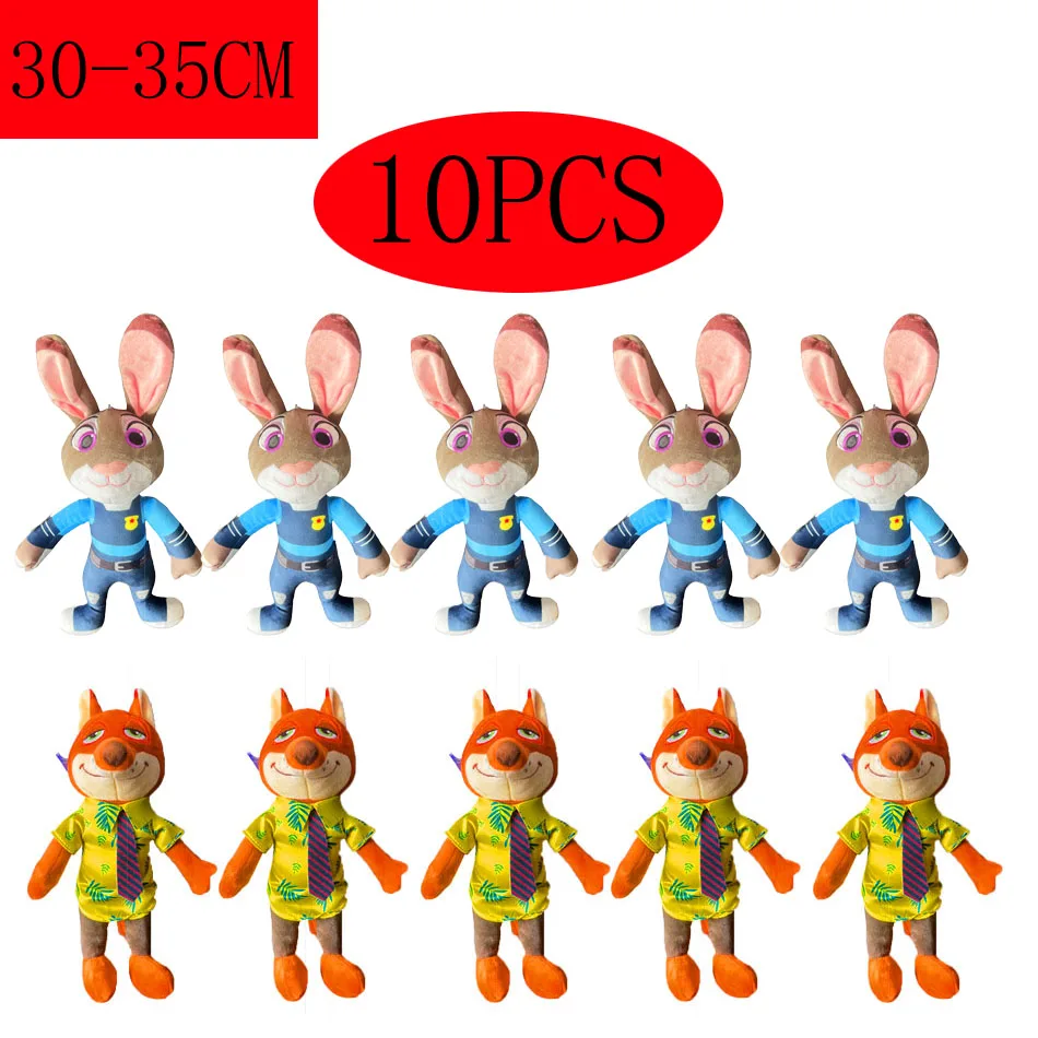 لعبة كرتونية لطيفة على شكل أرنب جودي، فوكس مستر نيك من القطيفة لتزيين غرفة النوم هدية عيد ميلاد للأطفال في عيد الميلاد أفضل خيار