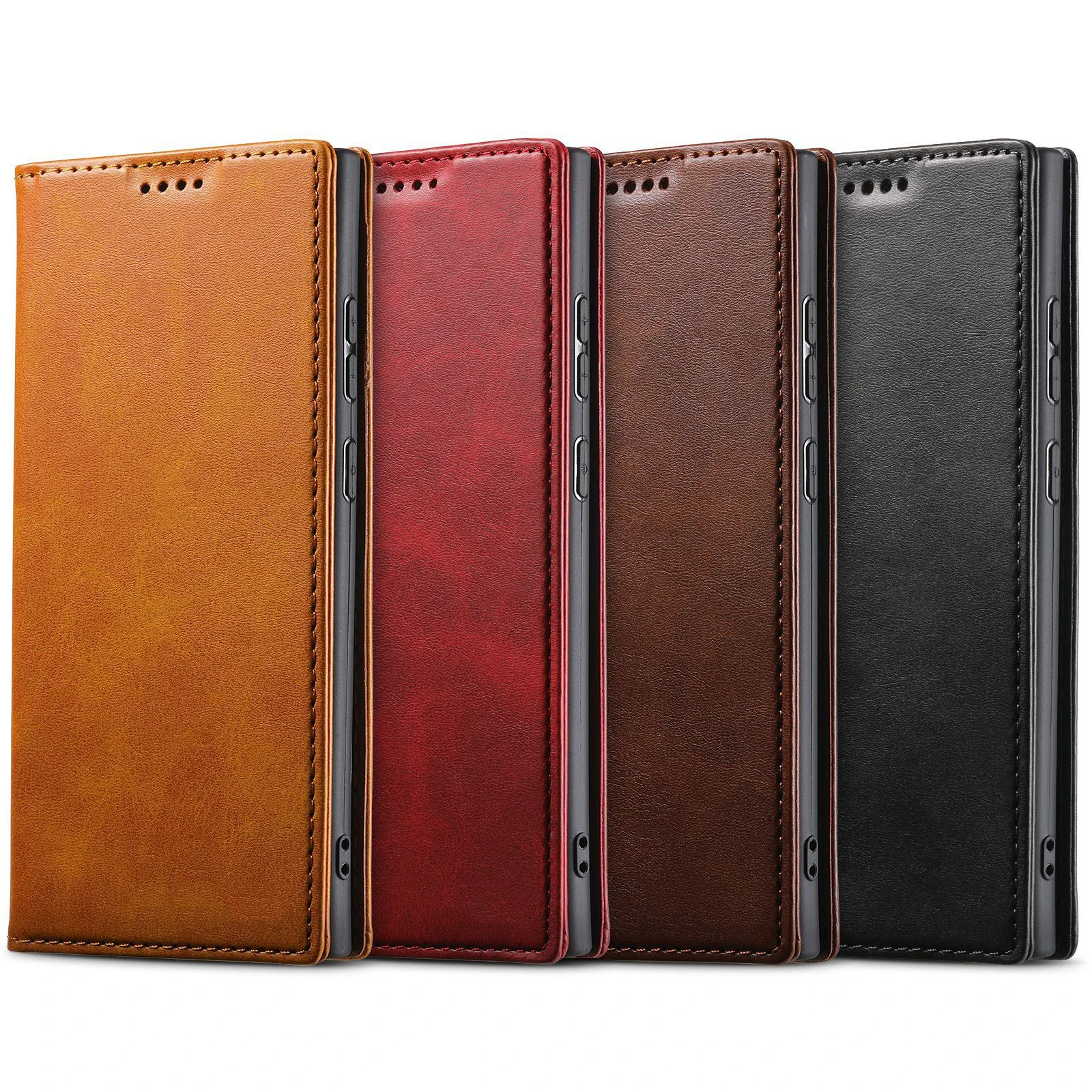 

Wallet Case for Samsung Galaxy S23/S22 Series, Premium PU Leather Folio Flip Magnetic Phone Case with Card Holder Kickstand