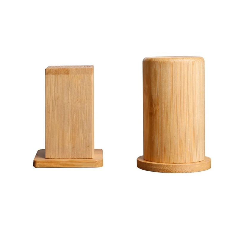 

2PCS Toothpick Container Holders Square Round Toothpick Box Decoration For Home Hotel