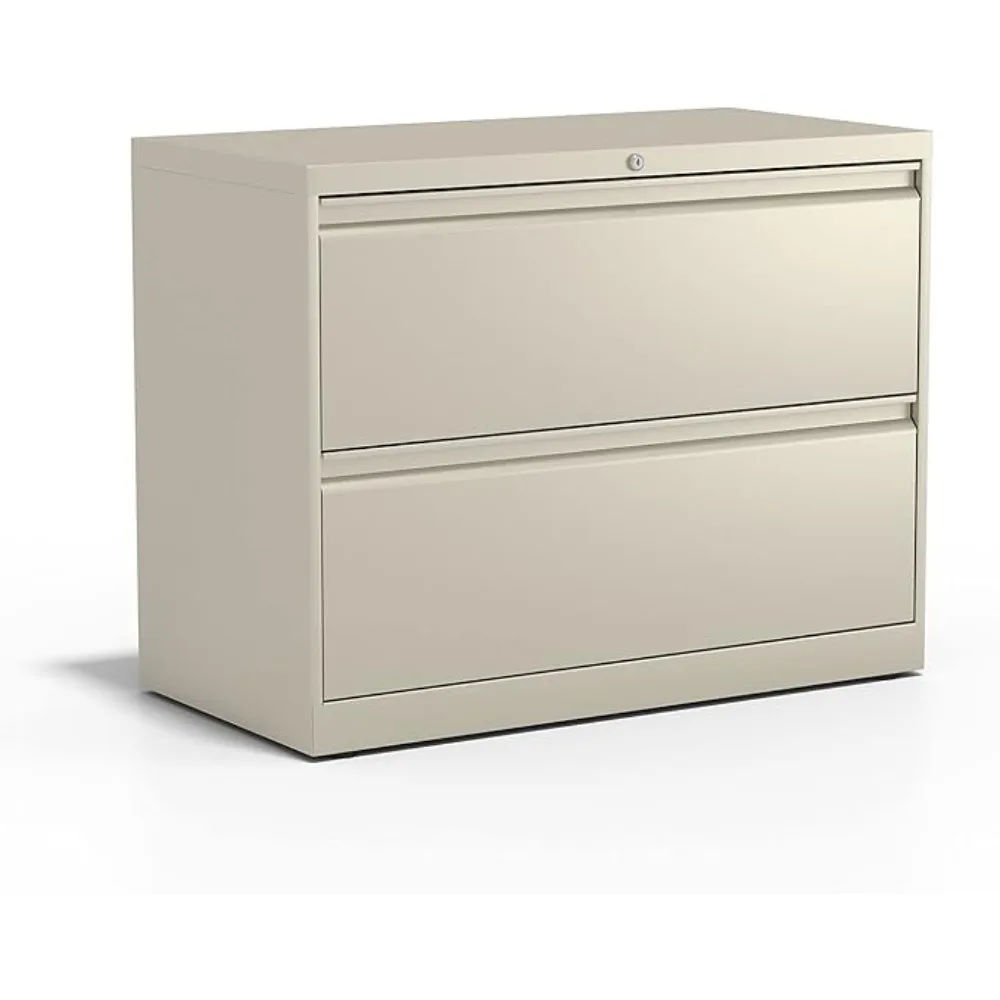 870391 Commercial 2-Drawer Lateral File Cabinets 36-Inch Wide Putty