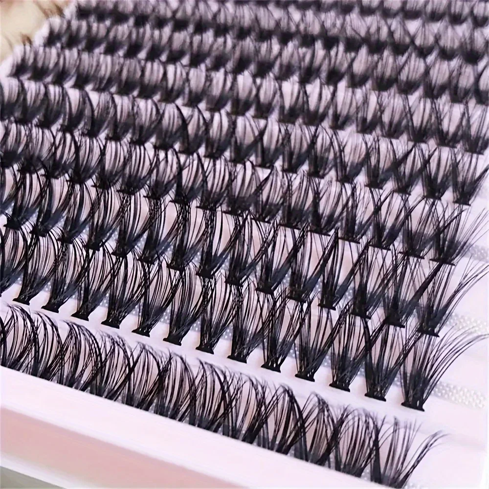 200Pcs Soft & Natural 40D False Eyelashes - D Curl, Mixed Lengths 8Mm-16Mm, Hypoallergenic Cluster Lashes For Diy At Home