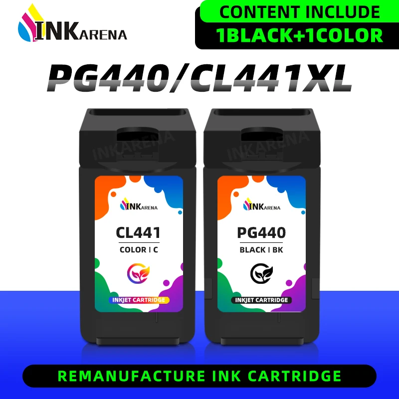 PG440 PG 440 CL-441 Refillable Ink Cartridge For Canon PG-440 CL441 Pixma MG3640 TS5140 4280 MX438 518 378 MX438 Inkjet Printer