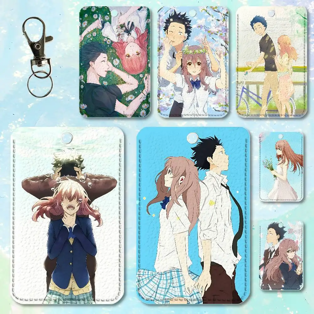 

A S-Silent V-Voices Premium PU Leather Card for Daily Use Holder Card Case with Metal Carabiner Customizable Design