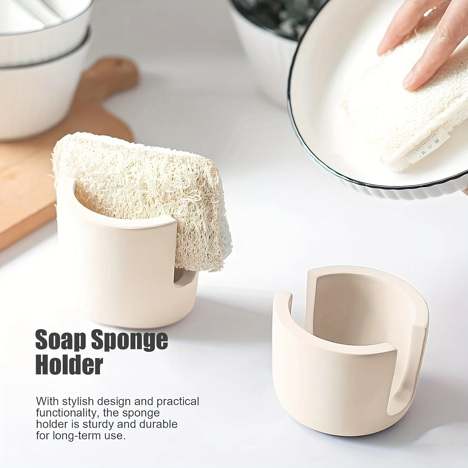 

Kitchen Storage Rack Diatomite Sponge Holder Fast Drying Absorbent Moisture Proof Home Organizer