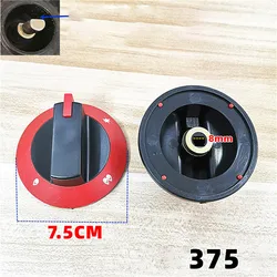 2PCS #375 Plástico Vermelho Rodada Botão Da Válvula De Gás para griddle Ignição Rotary switches Fogão de Cozinha Handle Repair Acessórios