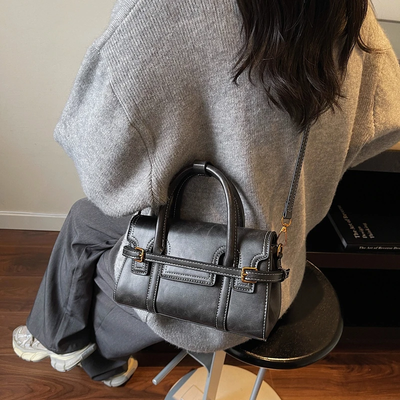 

Уникальная повседневная винтажная сумка-мессенджер из высококачественной кожи, однотонная, большая вместимость для женщин, повседневного использования