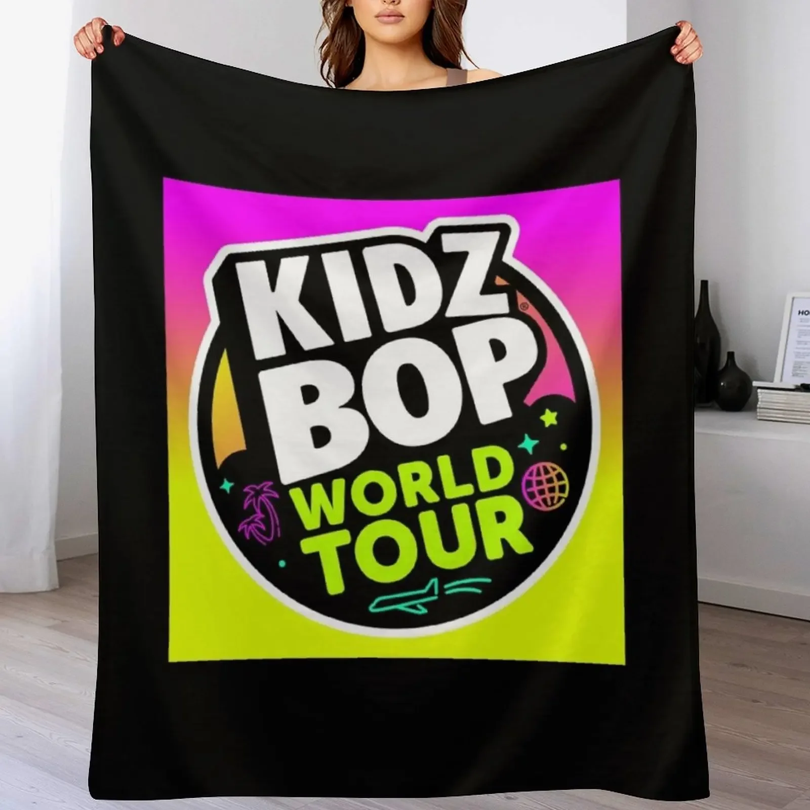

music brand for kids Throw Blanket Fuzzy Plush Throw Blanket for Sofa Chair