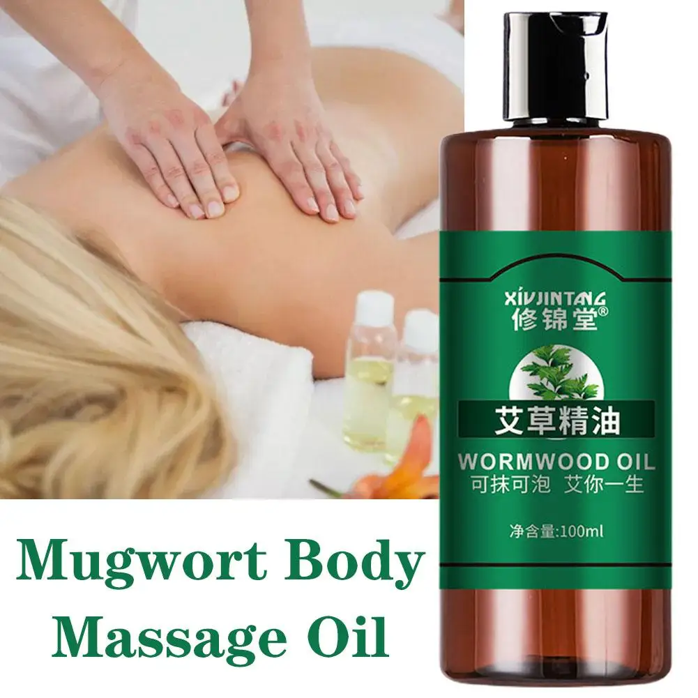 100ml Natural Mugwort/Ginger Oil Massage Face And Body Hydrating Best Skin Moisturizing Product care Relaxing Oil E4I9