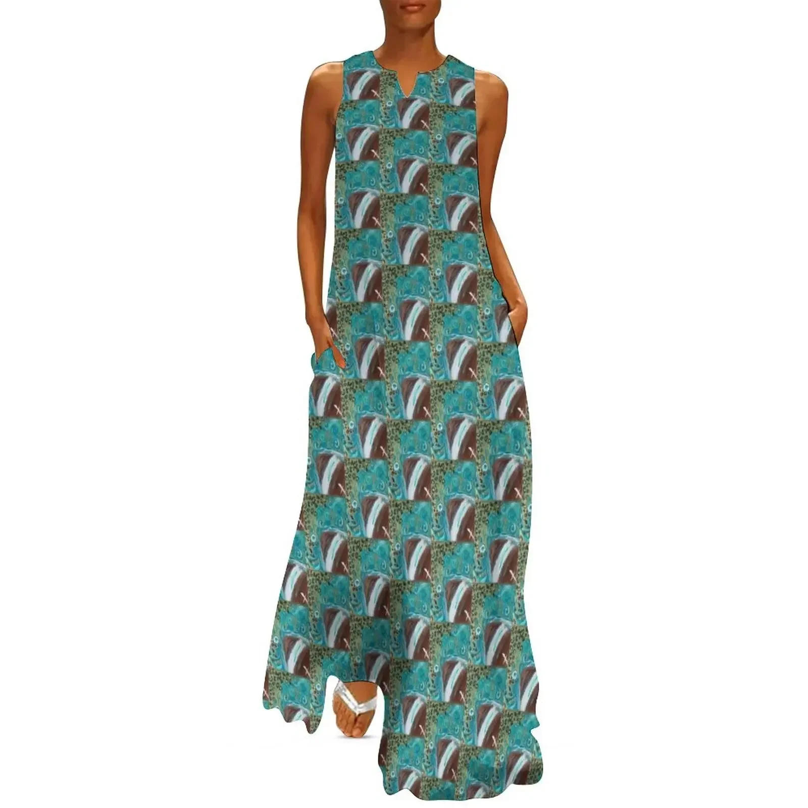 

Leaopard print, swirl, Jaguar football Long Dress women clothes Long veiled dresses elegant guest wedding dress Dress
