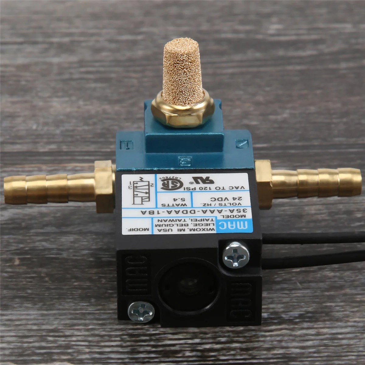 Válvula Solenoide de Control electrónico de impulso, dispositivo con 3 puertos, 35A-AAA-DDAA-1BA, DC 24V, 5,4 W, ECU, Kits de accesorios de 3 piezas