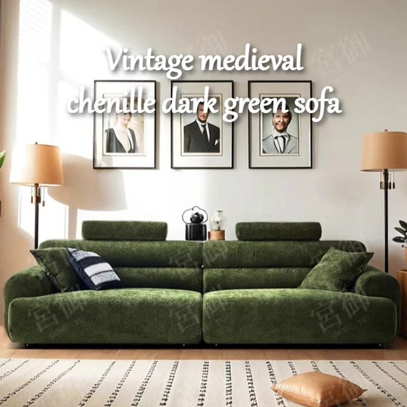 

Chenille Fabric Sofa House Decoration Couch Full Size Frame Luxury Modern Modern Fashion Office Hotel Furniture Living Room