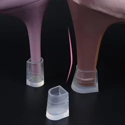 1 par de tapones protectores de talón de silicona, cubiertas de baile de aguja latina, tacones altos antideslizantes, accesorios para zapatos de boda y novia