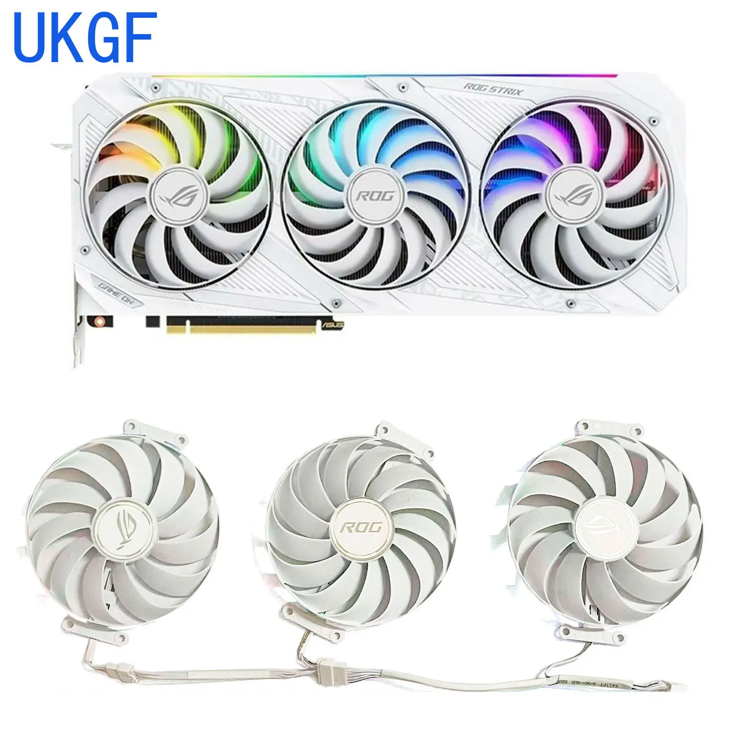 

Brand new 95MM 4PIN CF1010U12S RTX3080 3090 GPU fan for ASUS ROG Strix GeForce RTX 3070 3080 3090 white graphics card