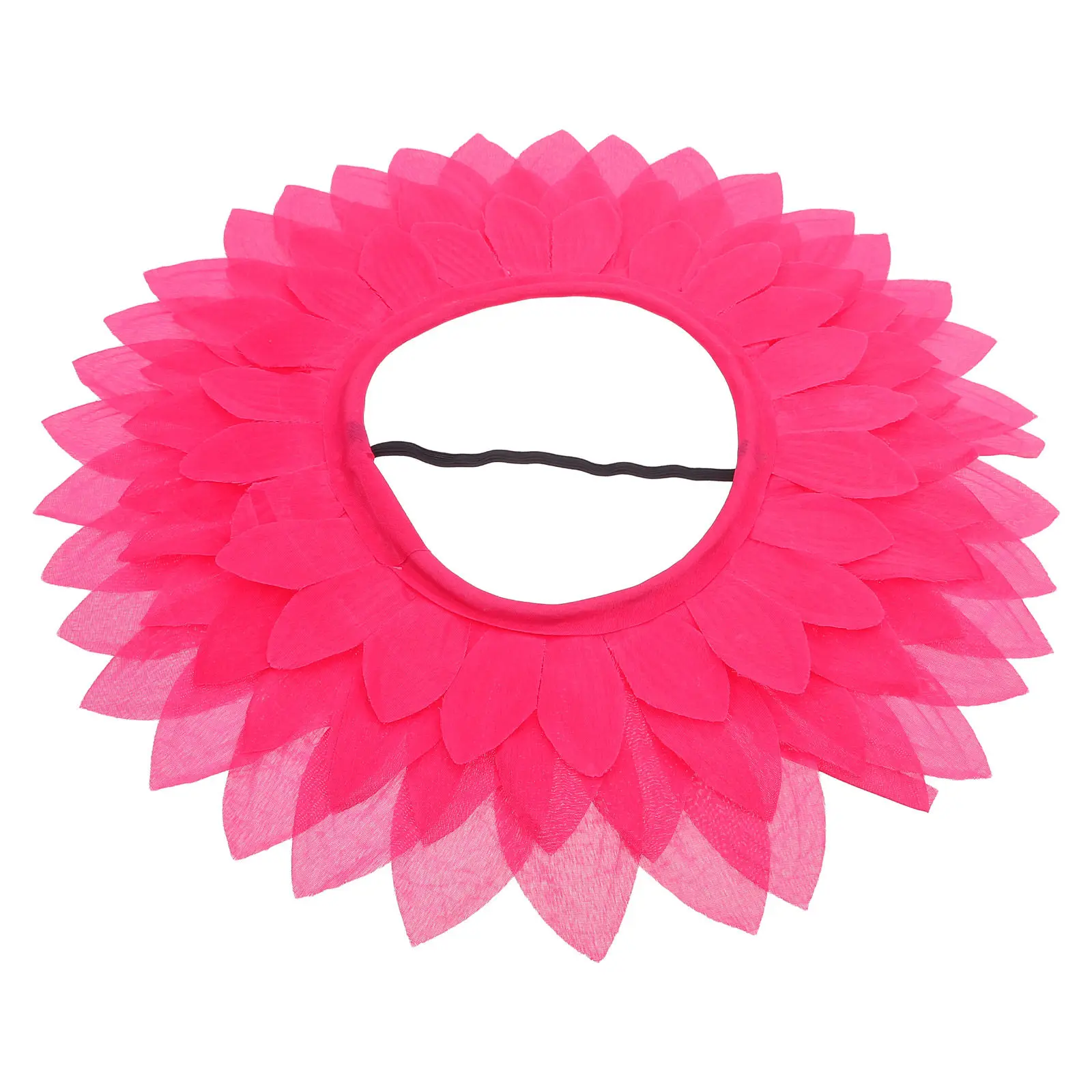 Funny Sunflower Headgear Yellow Flower Hood Headpiece Lightweight Comfortable Party Performance Prop Kids Flower Headgear