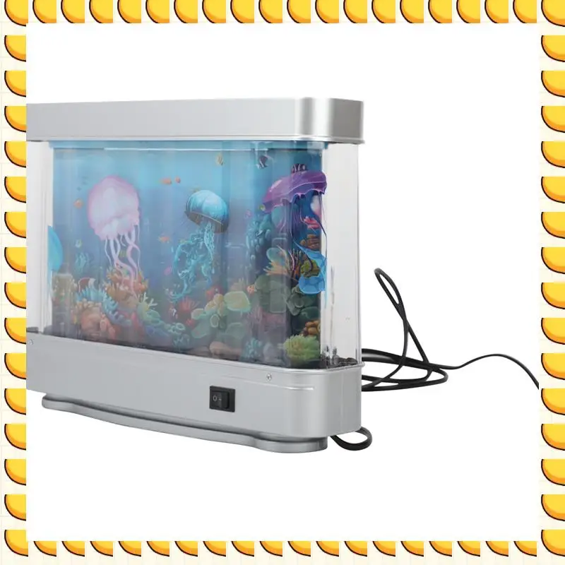 

BAAU Simulated Fish Tank Lamp Aquarium Tank Decorative Night Light Virtual Ocean Dynamic LED Table Lamp Room Decor
