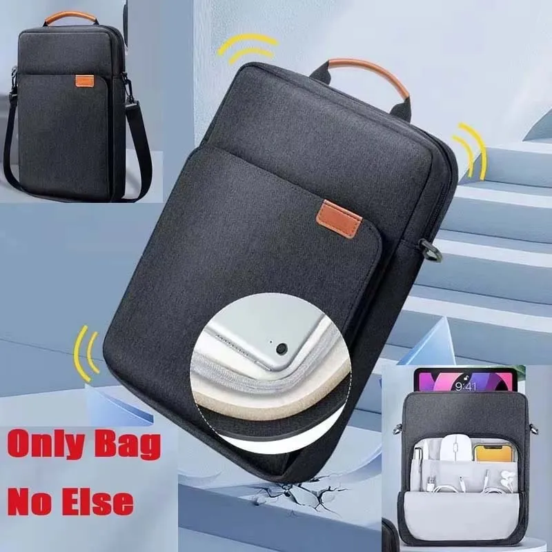 for Doogee U13 Tab E3 Pro E3 Max T40 Pro T30 Max T36 Shoulder Bag Tablet Strap Handle Pouch Sleeve for Keyboard Mouse Carry Case