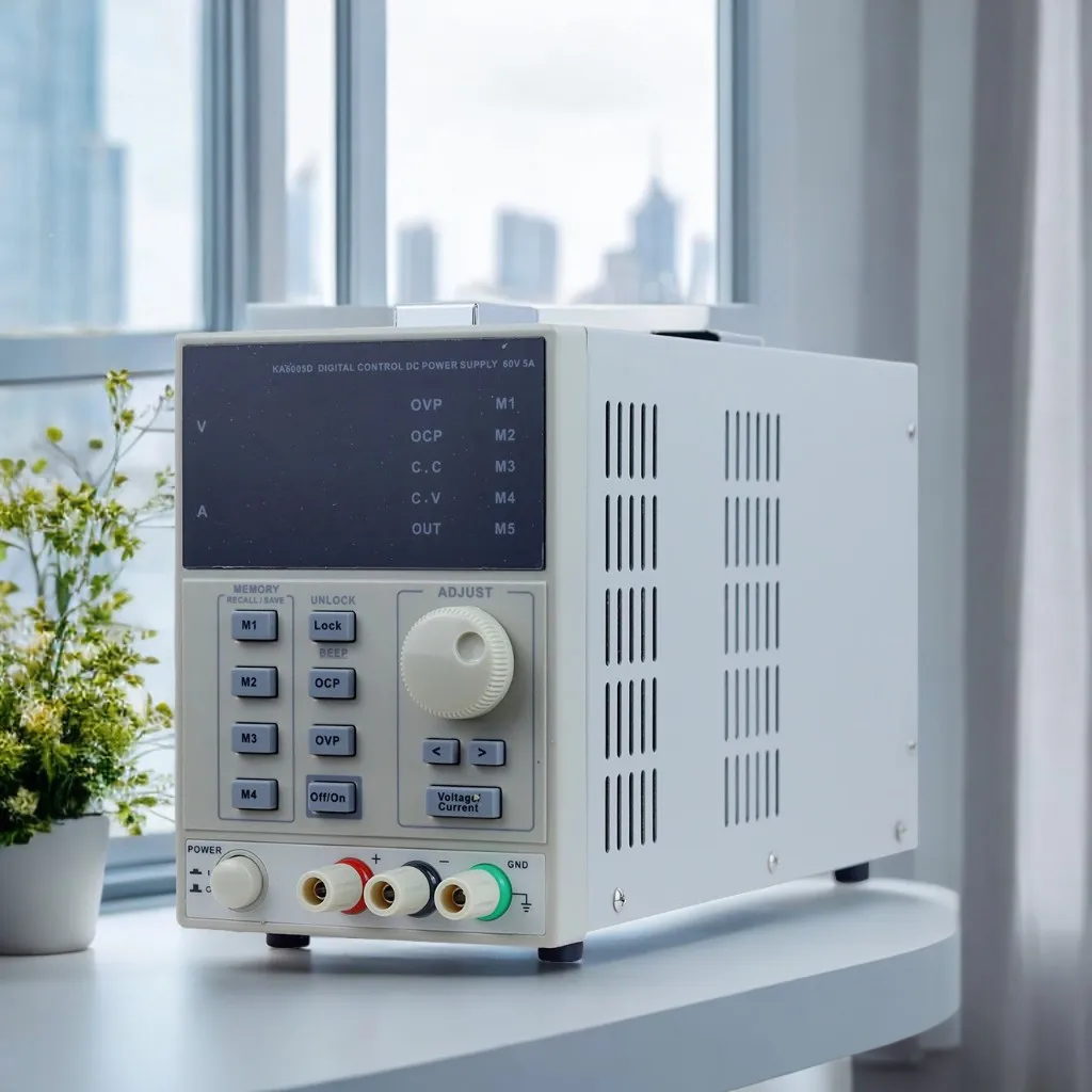 KORAD KA6005D – Präzisionsvariabel einstellbares 60 V, 5 A DC-Linearnetzteil, digital geregelt, Konstantstrom in Laborqualität