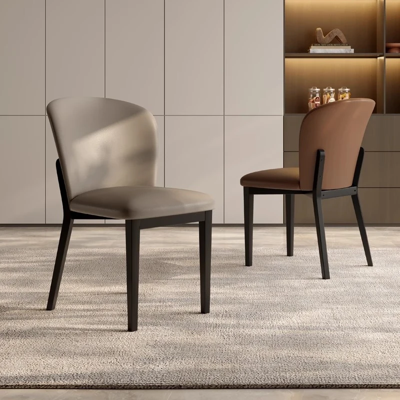 

Solid Wood Dining For Home Use, Simple Wabi-Sabi Style Table And Chair, Nordic Designer Minimalist Soft Cushion Living Roo