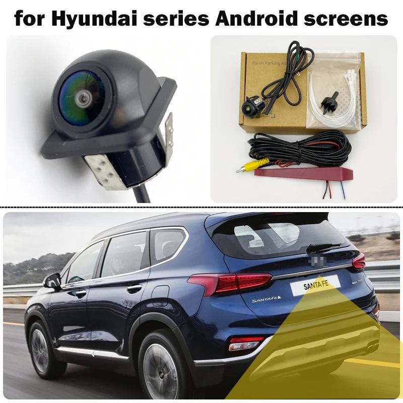 Car Rear View Reversing Camera For Hyundai Santa Fe IX25 Creta Carens Azera SantaFe Android screens Night Vision