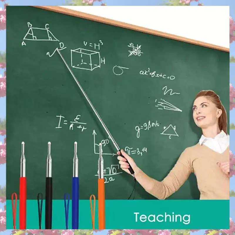 8Pcs Telescopic Pointer Stick With Hand Lanyard Teacher Pointer For Classroom Retractable Pointer Whiteboard Pointer