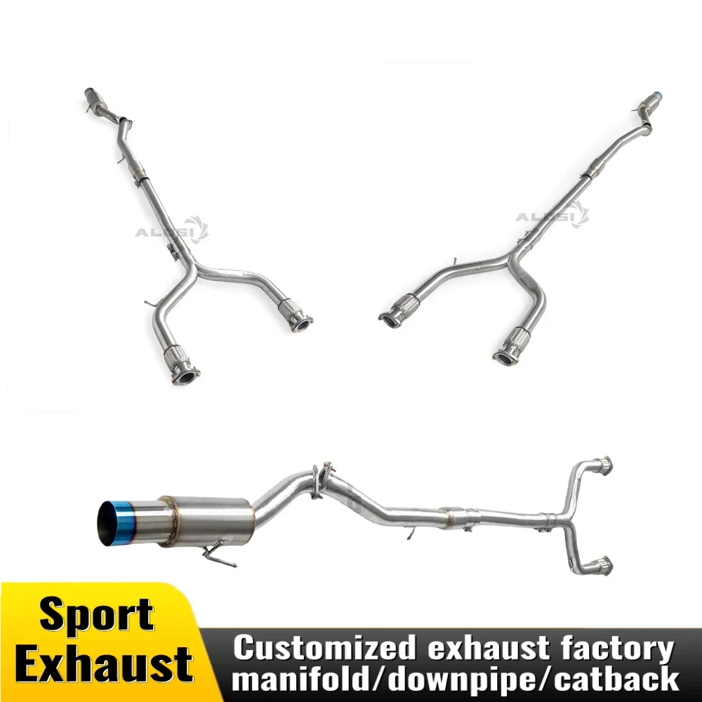 

High flow exhaust system for Nissan 400Z 3.0T 2023-2025 stainless steel race car performance perfect mounting exhaust midpipe