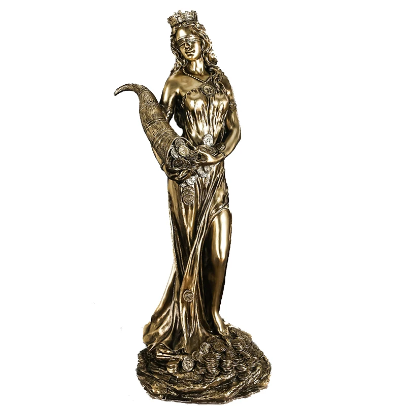 

Greek Goddess of Wealth Statue Business Gifts Cashier Office Lucky Decoration Fortune Ornament