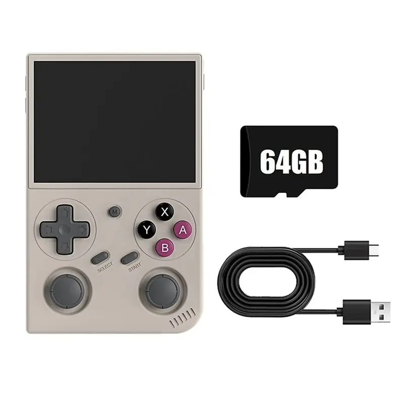 ABKN-G350 Handheld Retro Game Console 64GB 4000 Games 3.5" IPS Linux 64-Bit System RK3326 Portable Pocket Video Player C