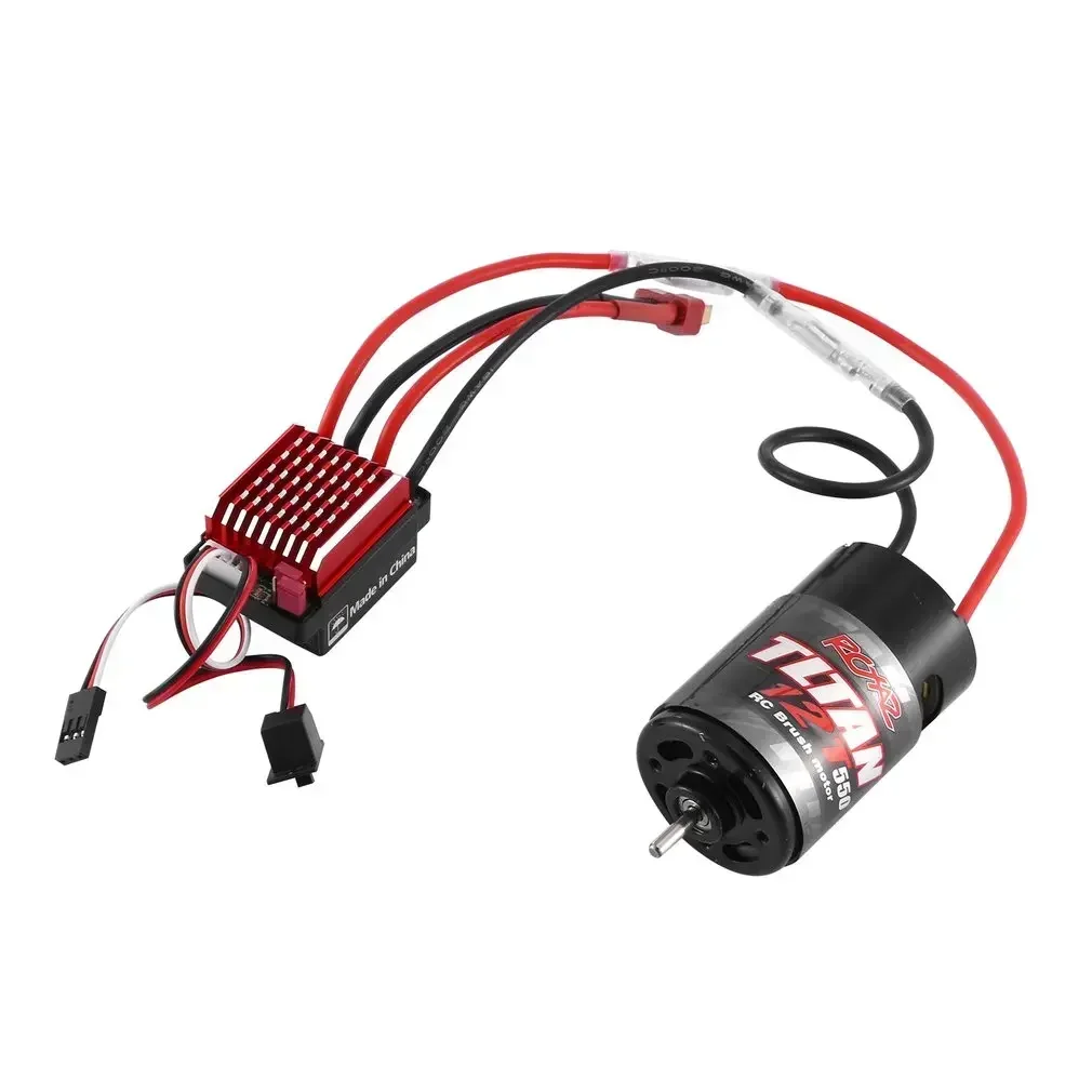 550 Brushed Motor 12T 21T 29T 35T 60A ESC for 1:10 RC Crawler Axial SCX10 AXI03007 JL 90046 Trxs TRX4 TRX6 RC Car Boat Parts