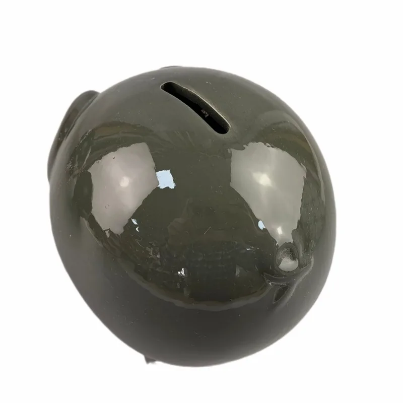 صندوق إيداع بنك الخنزير الخنزير آمن مخفي إبداعي من السيراميك صاروخ أصبع البنك هدية توفير المال القط/بنك العملات المعدنية يونيكورن #3