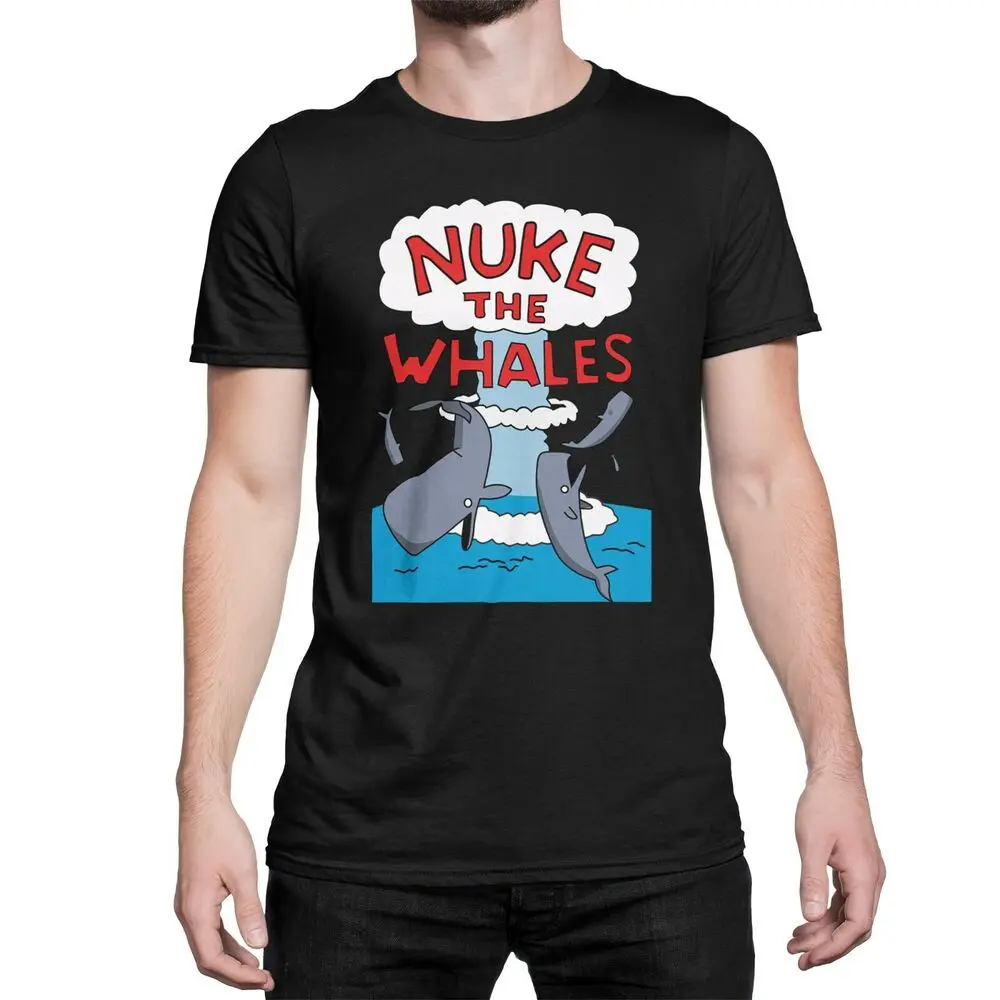 

New Nuke The Whales Funny Gaming Unisex Premium T-Shirt Anime Graphic T-shirts for Men Clothing Women