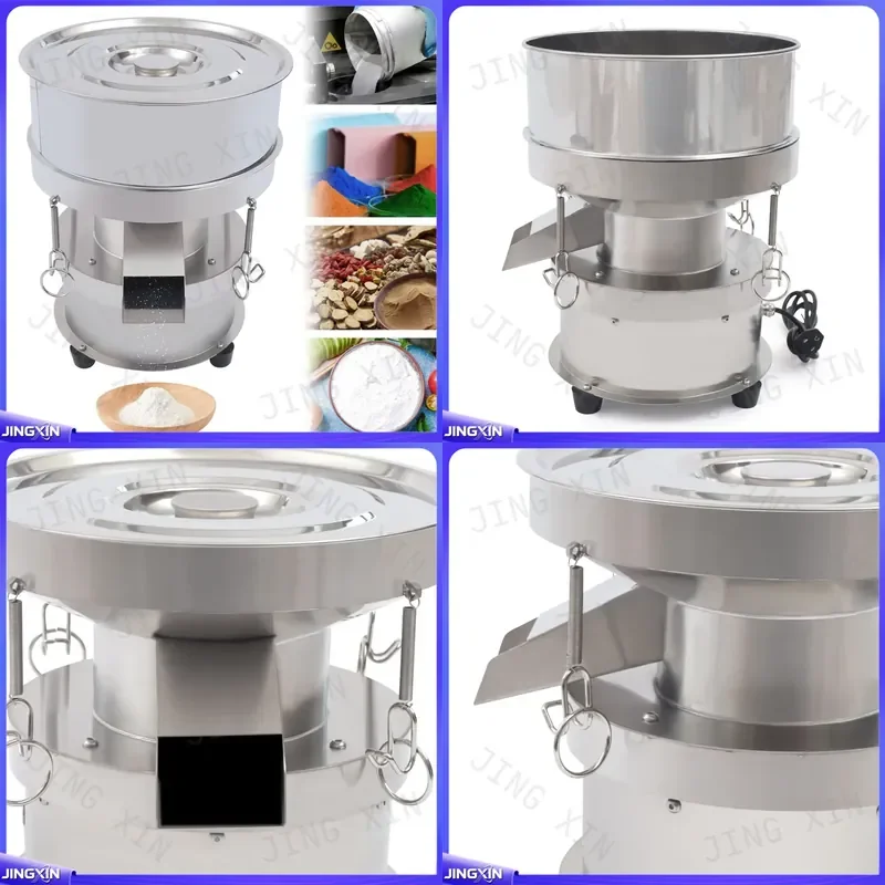 custom for Automatic Electric Vibrating Sieving Machine 110V 220V Powder Screening Stainless Steel Sieve Shaker Industrial
