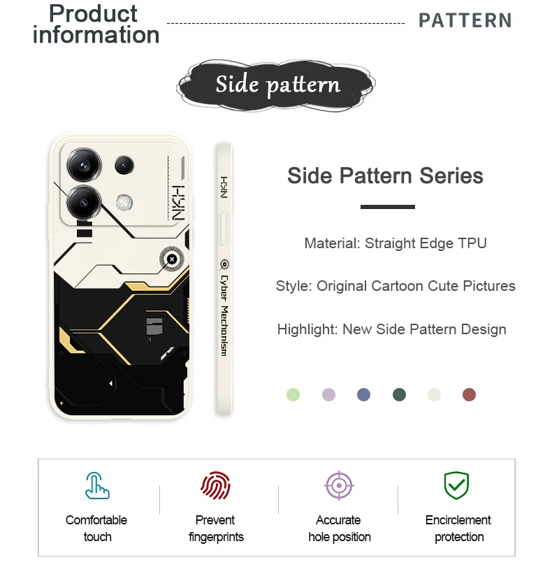 Gold Maschinen Telefon Fall Für Xiaomi Poco F8 F7 X7 X6 F6 M6 M5 M5S F5 X5 F4 X4 M4 F3 X3 Ultra Pro GT Silikon Abdeckung – Detail 2