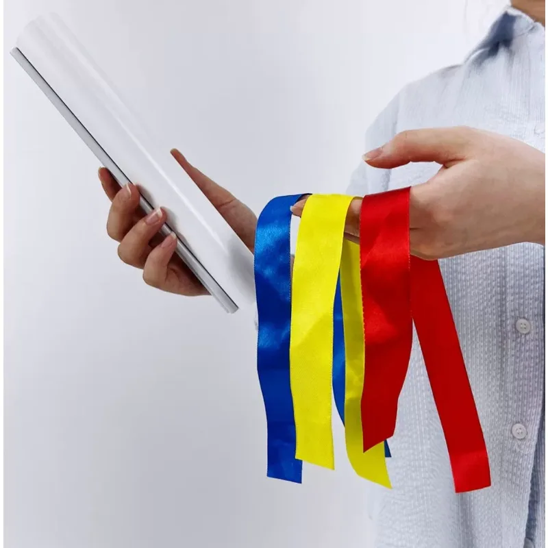 Rouleau de papier pour tour de magie, accessoire de magie en plastique, accessoire d'illusion, gadget pour scène, magie de rue, accessoire de performance pour magicien.