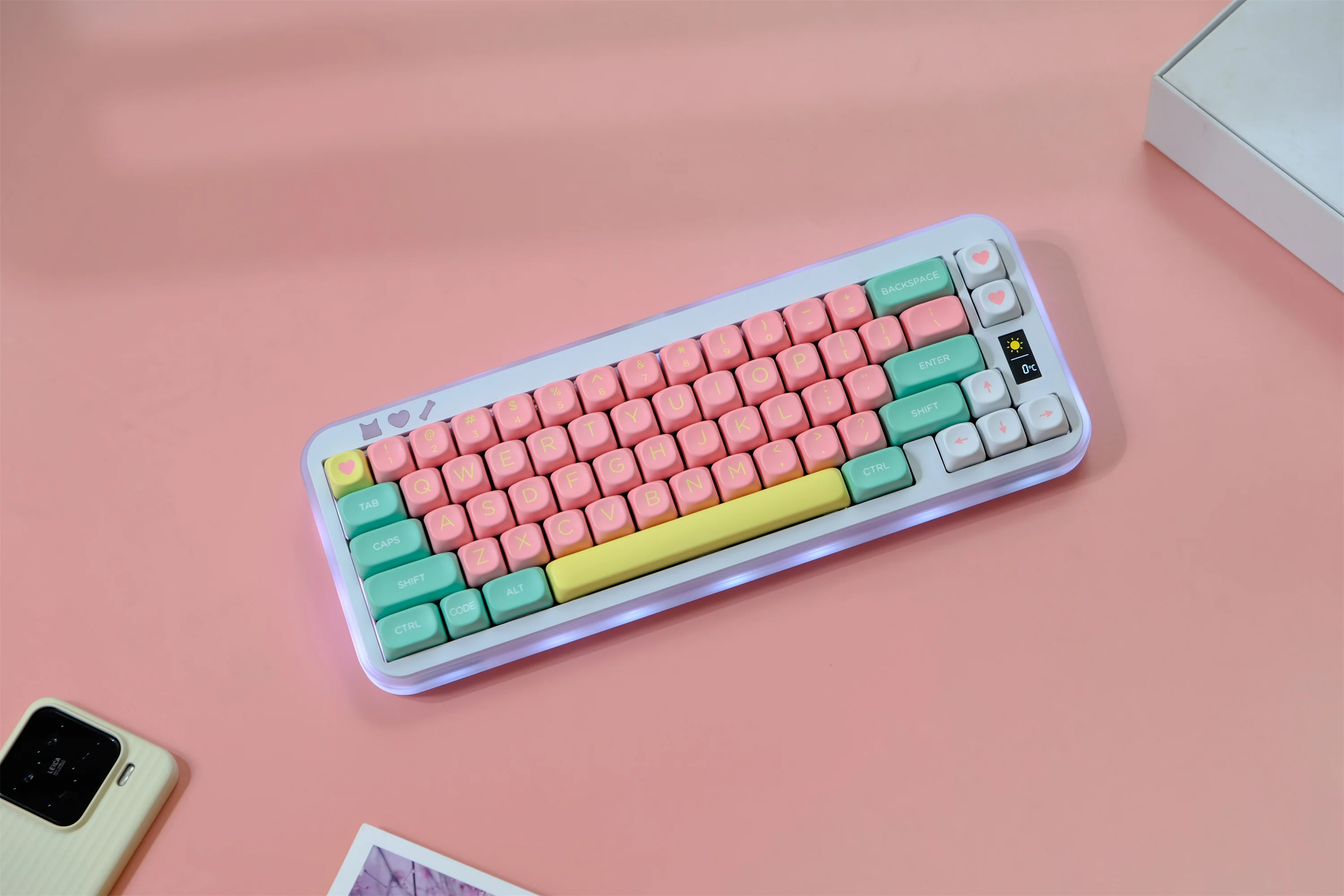 Lollipops Keycaps 132 Keys PBT Material MOA XOA Profile DYE-SUB Personalized For CHERRY MX Switch Alice Mechanical Keyboard