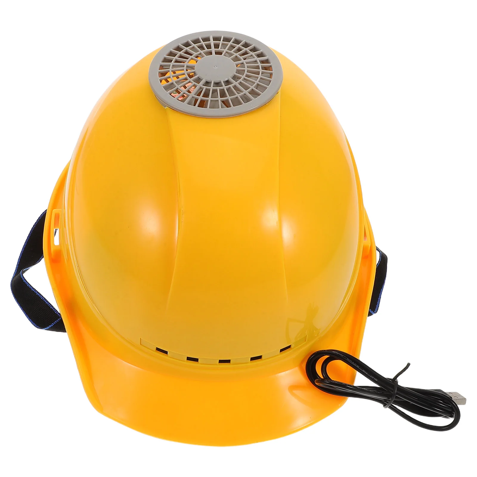 Hood with Fan Construction Hat Sun Protection Gear Plastic Hard for Safety Cooling Home Improvement Work