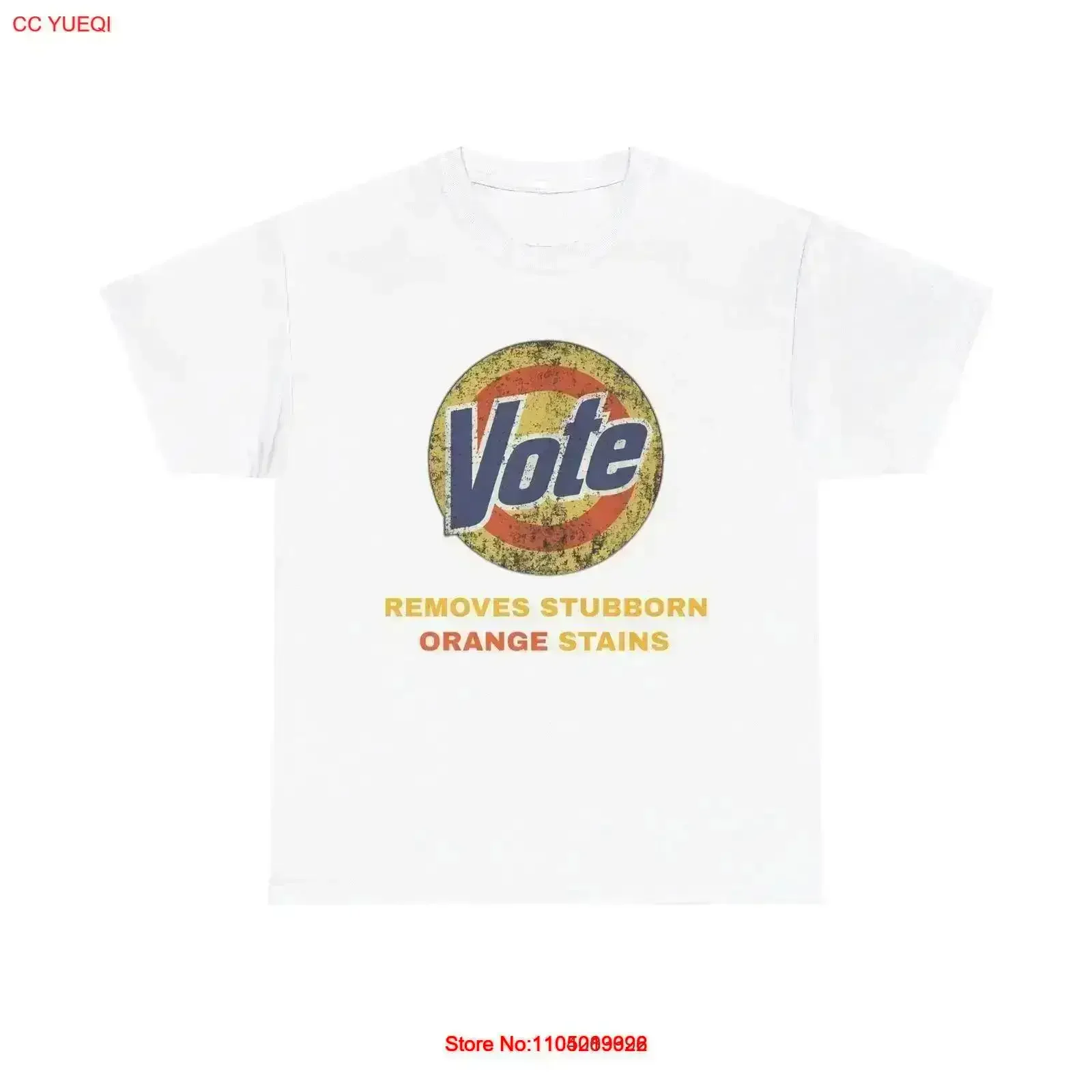 

Vote Removes Stubborn Orange Stains T Shirt vintage Washed Stretched Stylish fashion Versatile Casual designer clothes vintage