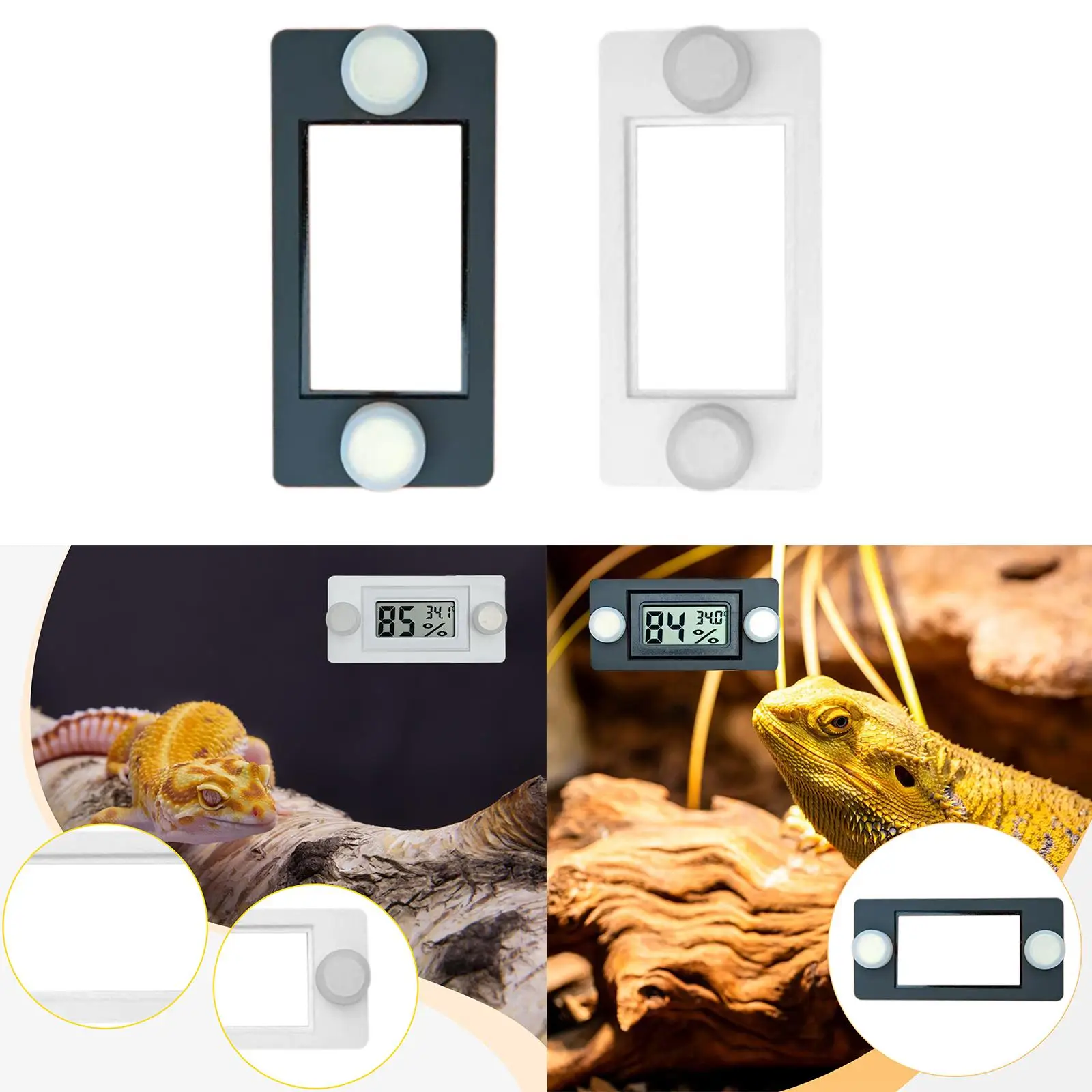 

Термометр для терариума для рептилий, магнитное крепление, универсальный аксессуар, быстрая установка для мониторинга террариума, 3x0,2 дюйма