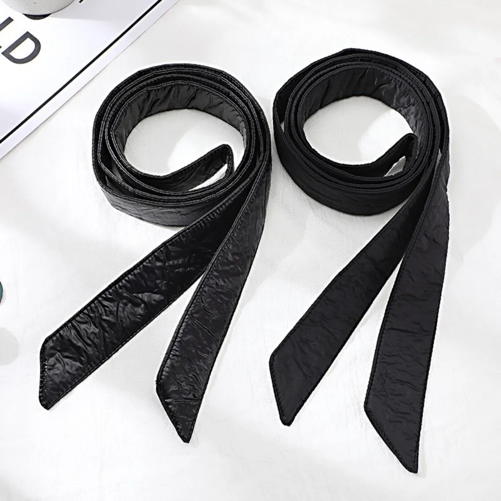 Casual Versatile Overcoat Waist Belt 180cm Length 4cm Width Down Coat Belt Solid Color No Buckle Down Jacket Waistband for Women